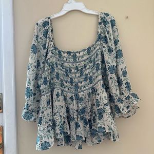 American Eagle Babydoll Long Sleeve Shirt